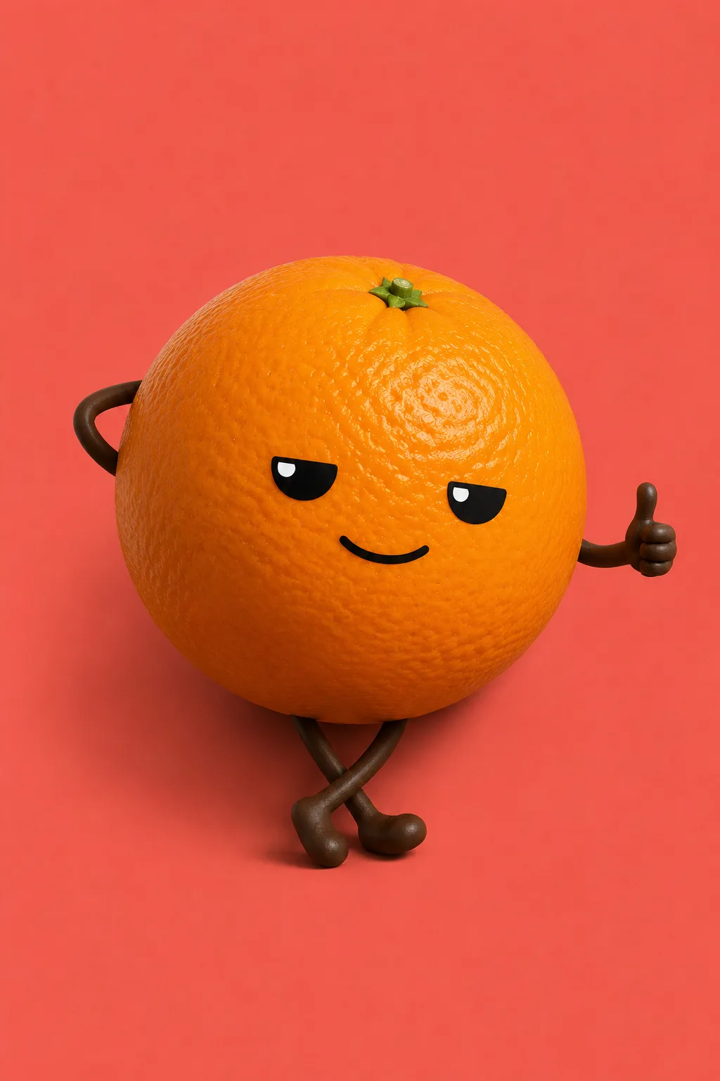 Orange, a photoreal orange and a professional chiller
